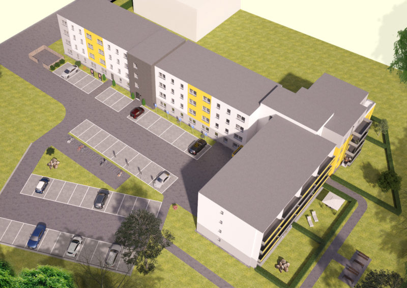 Vogelperspektive Mietobjekt SonnenQuartier