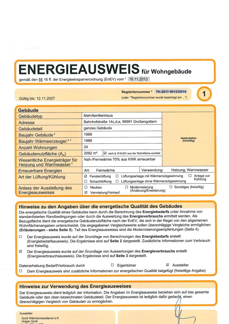 Energieausweis BS 14c-14e
