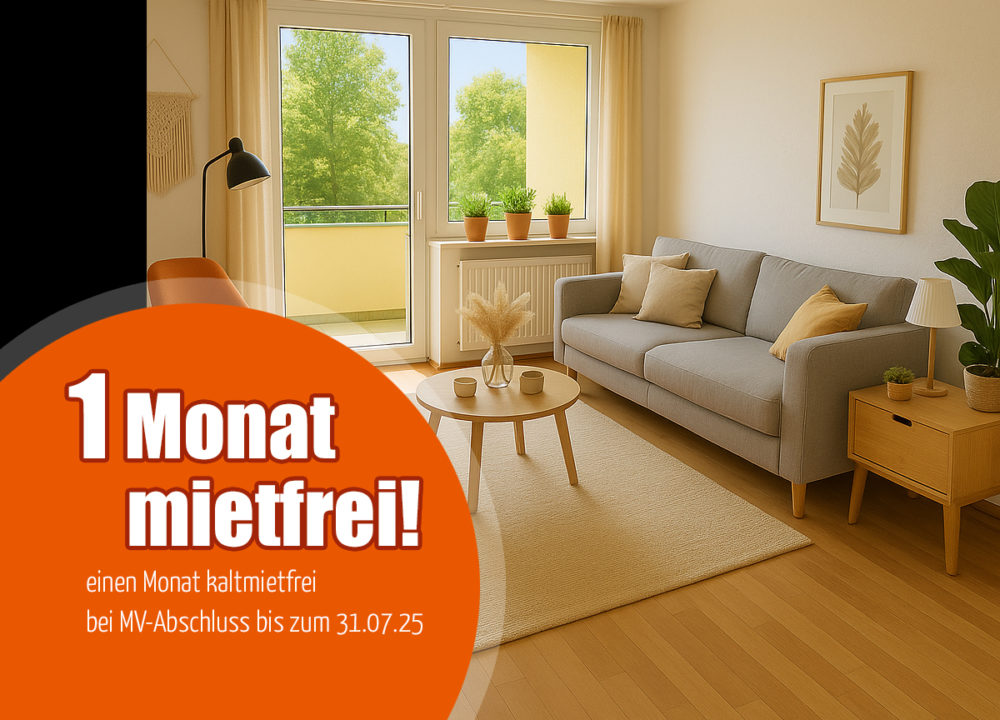perfekte 2 Zimmer mit großem Balkon