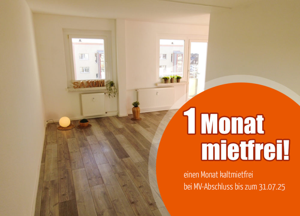 einen Monat kaltmietfrei bei MV-Abschluss bis zum 31.07.25
