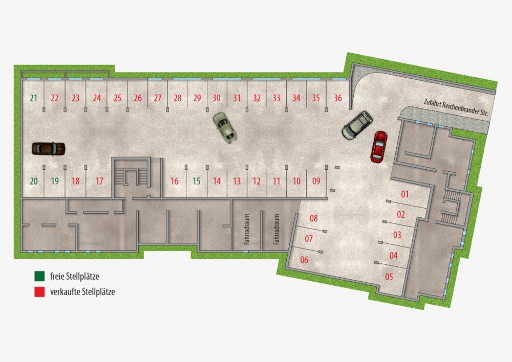 Tiefgaragenstellplätze