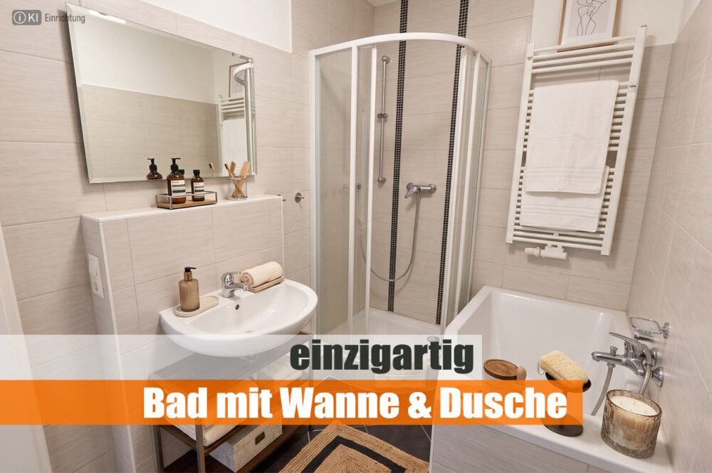 Bad mit Wanne und Dusche